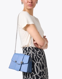 Extra_3 image thumbnail - Strathberry - Blue Leather Shoulder Bag