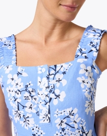Extra_1 image thumbnail - Sail to Sable - Blue and White Floral Linen Dress