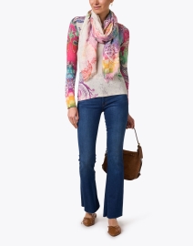 Look image thumbnail - Pashma - Rainbow Multi Paisley Print Sweater