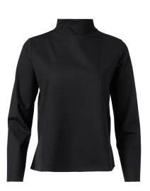 Black Stretch Ponte Top