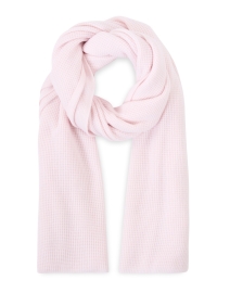 Heather Pink Cashmere Thermal Knit Wrap