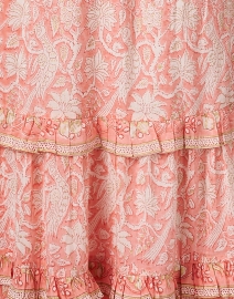 Fabric image thumbnail - Bell - Paris Peach Floral Cotton Silk Dress