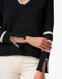 Extra_1 image thumbnail - Lisa Todd - Black Contrast Stitch Sweater