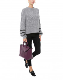 Selkia Grey Wool Cashmere Sweater