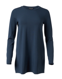 Product image thumbnail - Eileen Fisher - Blue Stretch Jersey Tunic