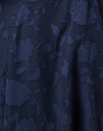 Fabric image thumbnail - Abbey Glass - Navy Floral Chiffon Wrap Dress