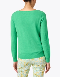 Back image thumbnail - Repeat Cashmere - Green Cashmere Sweater