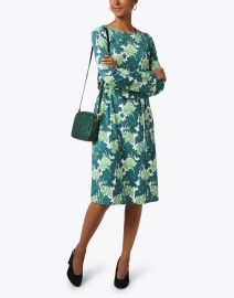 Look image thumbnail - Weekend Max Mara - Tacco Green Floral Print Dress