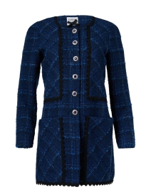 Product image thumbnail - Edward Achour - Blue Tweed Jacket