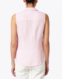 Back image thumbnail - Hinson Wu - Joselyn Soft Pink Linen Shirt