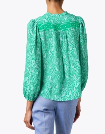 Back image thumbnail - Shoshanna - Sunny Green Print Top