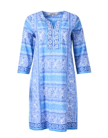 RTV - Charlie Blue Printed Cotton Tunic Dress