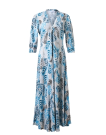 Daphne Blue Print Maxi Dress