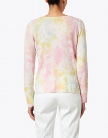 Kinross - Multicolored Tie Dye Print Cashmere Sweater