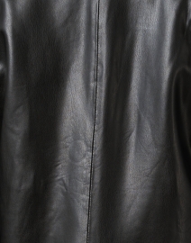 Fabric image thumbnail - Veronica Beard - Beacon Black Faux Leather Dickey Jacket
