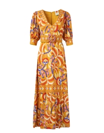 Product image thumbnail - Farm Rio - Yellow Multi Print Dress