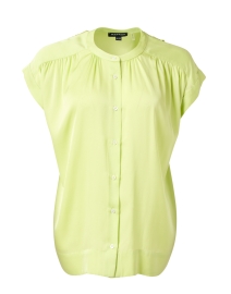 Product image thumbnail - Repeat Cashmere - Soda Green Silk Blouse