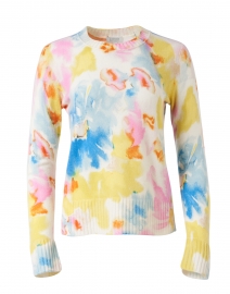 Pastel Multi Floral Cashmere Sweater