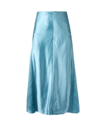 Product image thumbnail - Vince - Blue Satin Slip Skirt