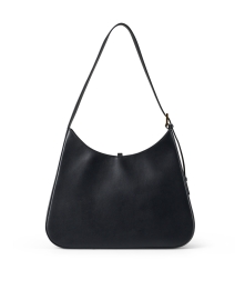 Back image thumbnail - DeMellier - Large Tokyo Black Leather Shoulder Bag