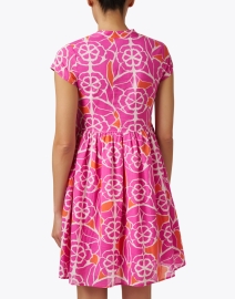 Back image thumbnail - Ro's Garden - Feloi Pink Print Dress