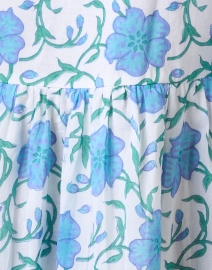 Fabric image thumbnail - Oliphant - Poppy Blue Floral Shirt Dress
