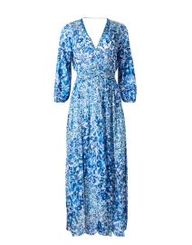 Product image thumbnail - Poupette St Barth - Anabelle Blue Floral Dress