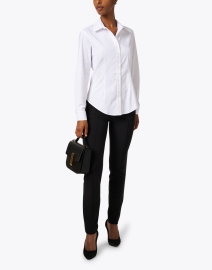 Look image thumbnail - Finley - Johnny White Stretch Cotton Shirt
