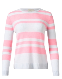 Product image thumbnail - Jumper 1234 -  Pink and Light Blue Cashmere Sweater