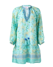 Turquoise Print Cotton Dress