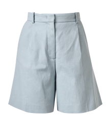 Walden Blue Linen Cotton Shorts