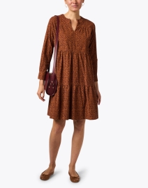 Look image thumbnail - Rosso35 - Brown Print Corduroy Dress