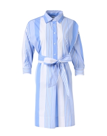 Ekatery Blue and White Stripe Dress