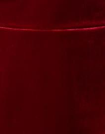 Fabric image thumbnail - Chiara Boni La Petite Robe - Pieranna Red Velvet Peplum Top