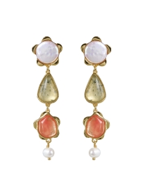 Product image thumbnail - Mignonne Gavigan - Salima Pastel Stone Drop Earrings
