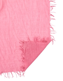 Back image thumbnail - Kinross - Pink and Orange Ombre Silk Cashmere Scarf