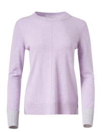 Purple and Grey Cashmere Sweater