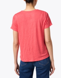 Back image thumbnail - Eileen Fisher - Pink Jersey Short Sleeve Tee