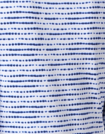 Fabric image thumbnail - E.L.I. - Blue and White Print Tie Tunic Top