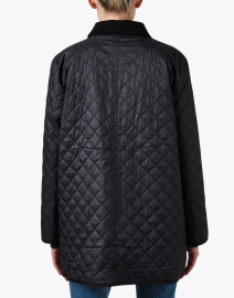 Back image thumbnail - Eileen Fisher - Black Quilted Jacket