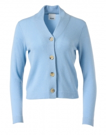 Periwinkle Blue Wool Blend Cardigan