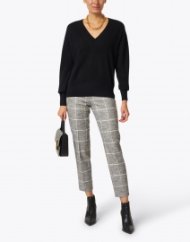 Look image thumbnail - White + Warren - Black Cashmere Sweater