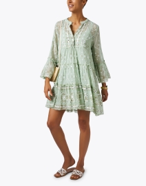 Look image thumbnail - Juliet Dunn - Green Mosaic Print Dress