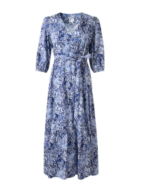 Aerin Blue Print Cotton Dress