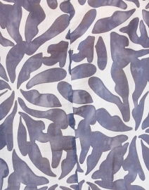 Fabric image thumbnail - WHY CI - Blue Floral Print Cotton Blouse
