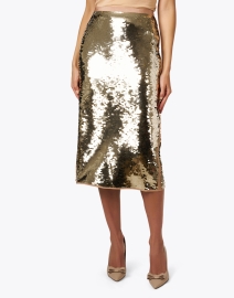 Front image thumbnail - Weekend Max Mara - Udine Camel Sequin Skirt