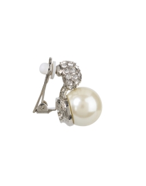Extra_1 image thumbnail - Kenneth Jay Lane - Pearl and Crystal Clip Earrings