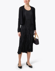 Look image thumbnail - Eileen Fisher - Black Cropped Cardigan