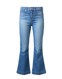 Product image thumbnail - Veronica Beard - Carson Medium Wash High Rise Ankle Flare Jean