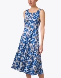 Front image thumbnail - Weekend Max Mara - Tappeto Blue Floral Dress